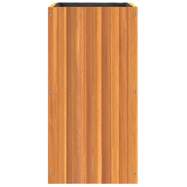 Градинска кашпа 45x45x90 см масивна акация