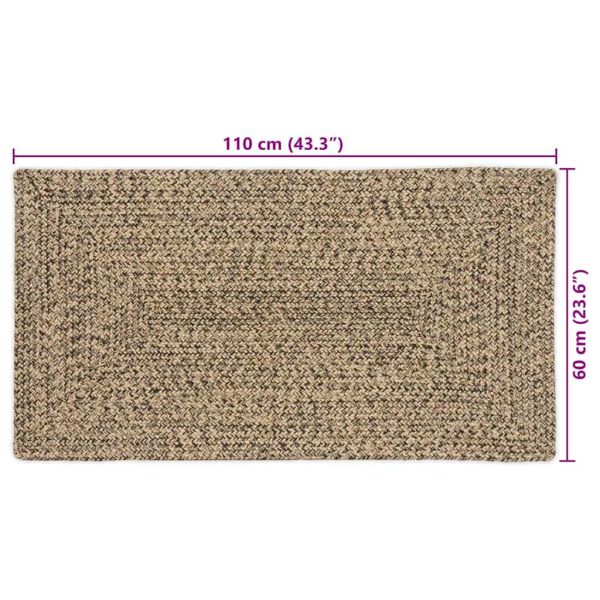 Килими за помещение Естествено и черно 60 x 110 cm юта