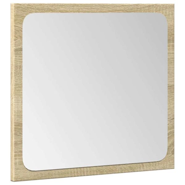 Комплект шкафове за баня от 4 части дъб сонома инженерно дърво