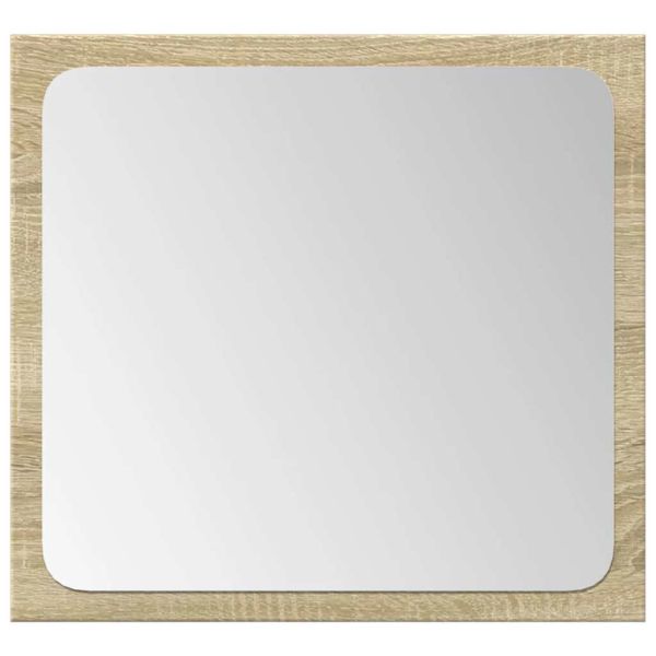 Комплект шкафове за баня от 4 части дъб сонома инженерно дърво