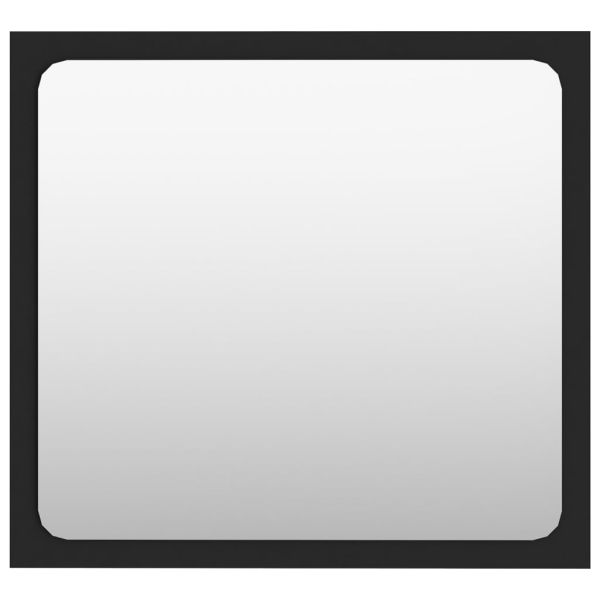 Комплект мебели за баня, черен, ПДЧ