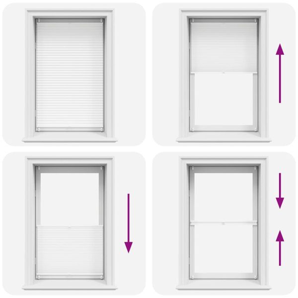 Плисирана щора 70 х 125 см, бяла