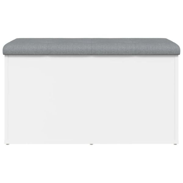 Пейка за съхранение, бяла, 82x42x45 см, инженерно дърво