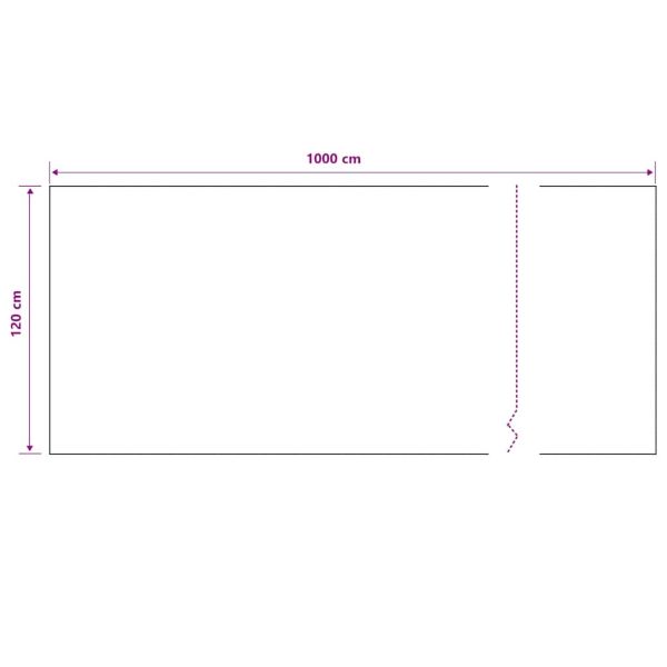 Засенчваща мрежа черна 1,2x10 м HDPE 195 г/м²