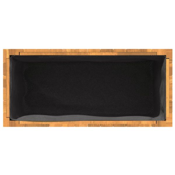 Градинска кашпа 59x27,5x35 см масивна акация