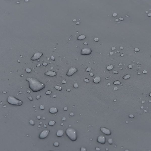 Дъждовно пончо с качулка 2 в 1 дизайн сиво-оранжево 223x145 см