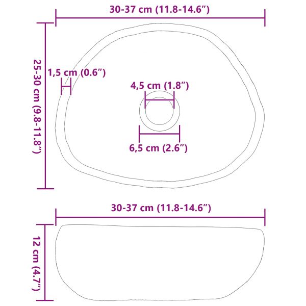 Речен камък Светлосиво (30-37) x (25-30) x 12 см Речен камък