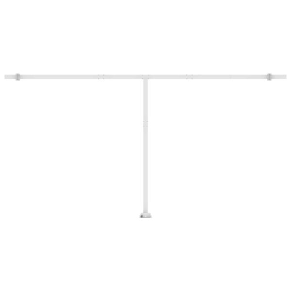 Свободностояща ръчно прибираща се тента 600x300 см жълто/бяло