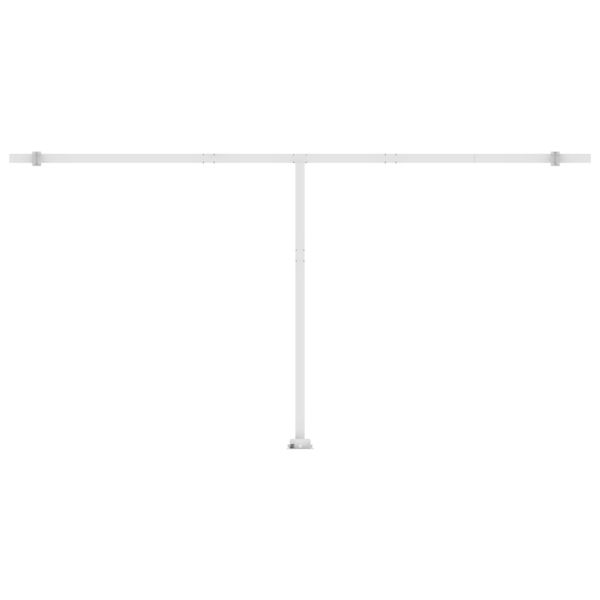 Свободностояща ръчно прибираща се тента 600x350 см синьо/бяло