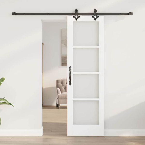 Преплъзваща се врата ORKDAL Бял и черен 61 x 198,5 см