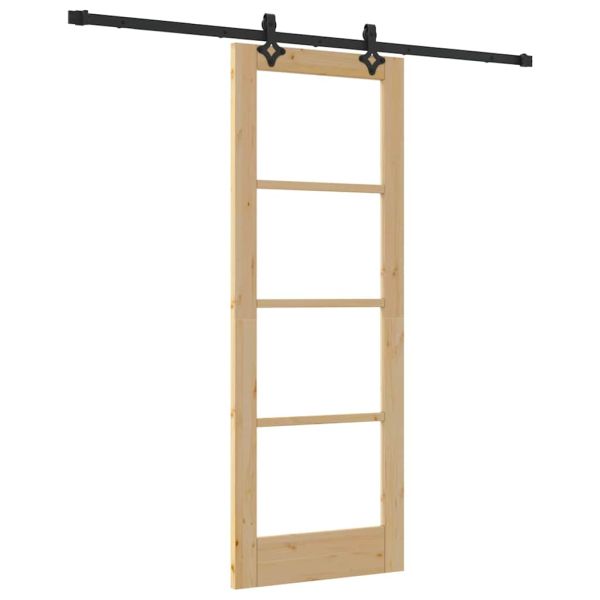 Преплъзваща се врата ORKDAL Естествено и черно 73,5 x 198,5 см