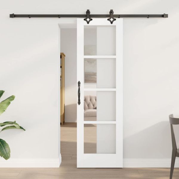 Преплъзваща се врата Бяло 61 x 198,5 см