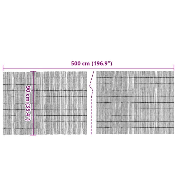 Градинска ограда 500x90 см тръстика