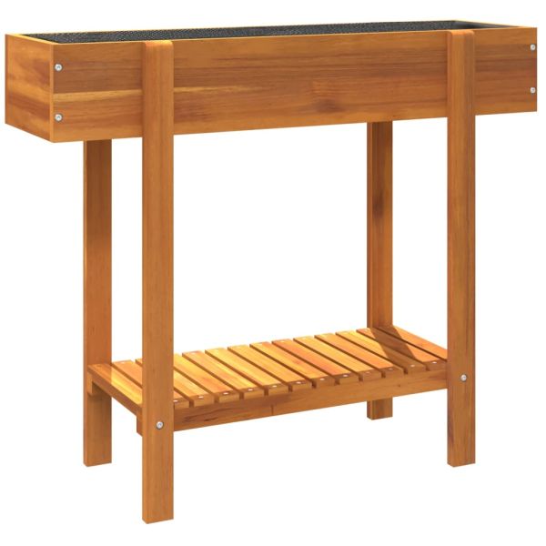 Градинско повдигнато легло, 90x30x75 см, акациево дърво масив