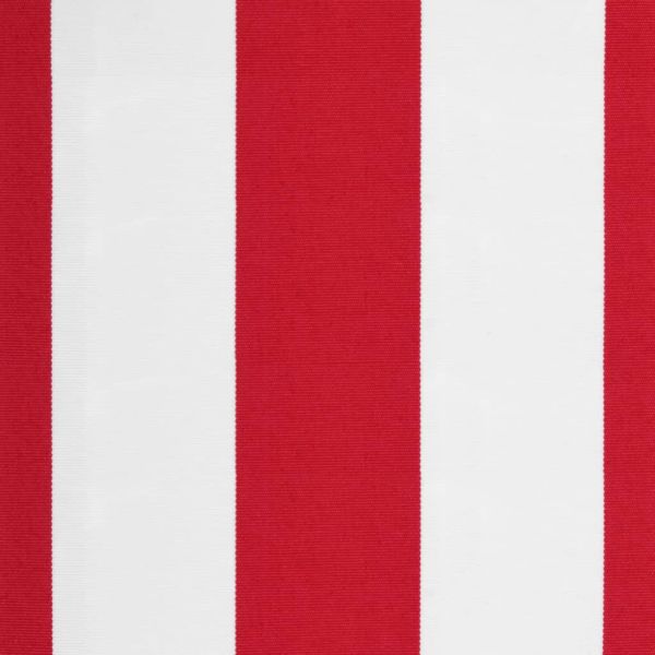 Резервно платнище за волан за тенти, червено-бели ленти, 6 м