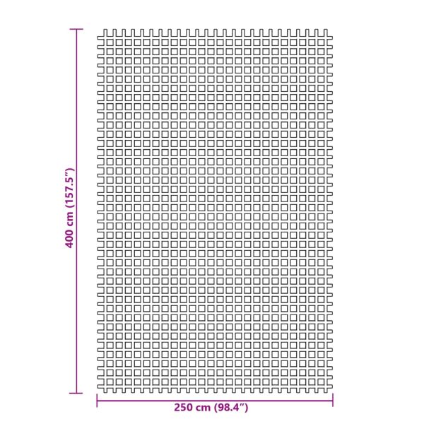 Килим за палатка, син, 4x2,5 м