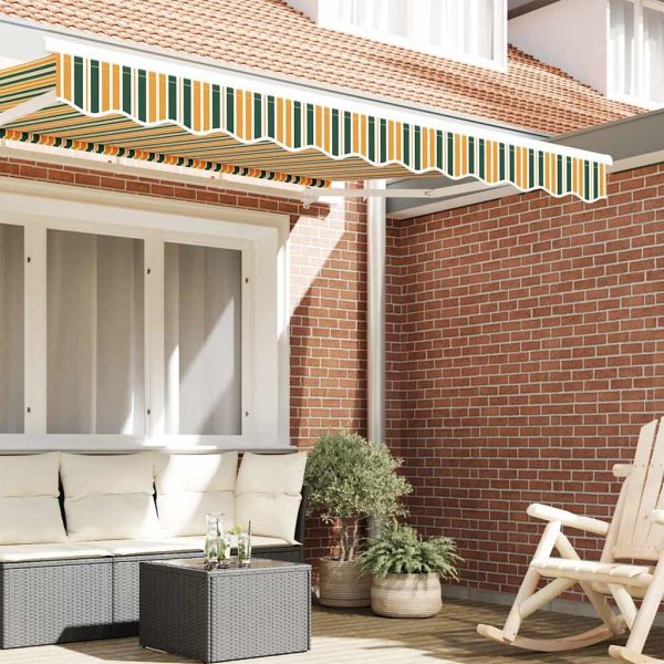 Сенник Валанс Зелен и жълт 280 x 20 см Платно