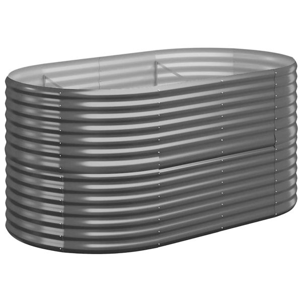 Градинска повдигната леха поцинкована стомана антрацит