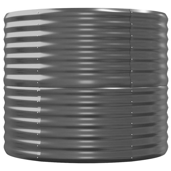 Градинска повдигната леха поцинкована стомана антрацит