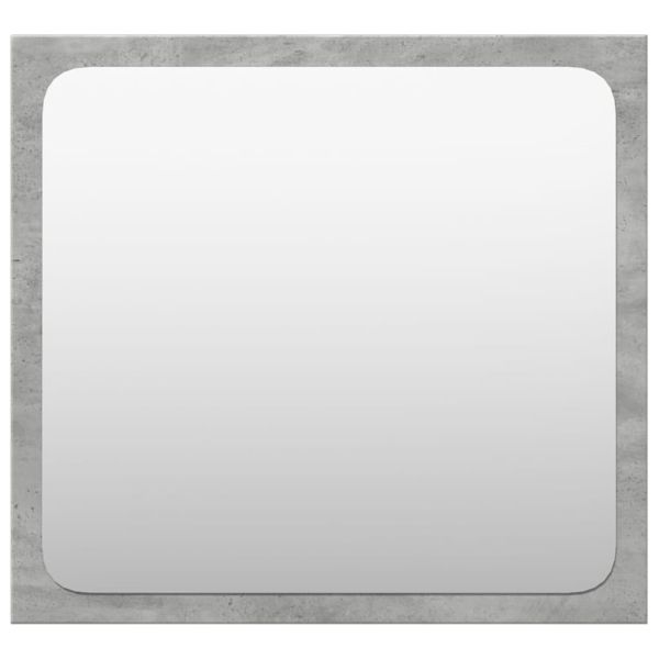 Комплект мебели за баня от 4 части бетонно сив инженерно дърво