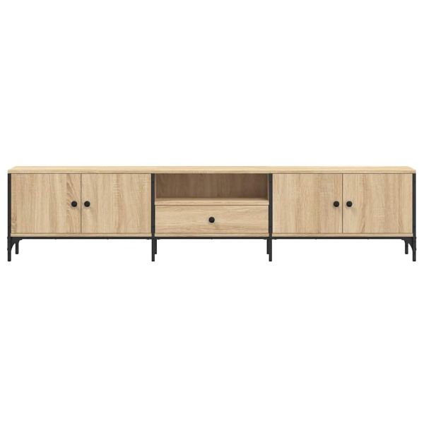 ТB шкаф с чекмедже, дъб сонома, 200x25x44 см, инженерно дърво