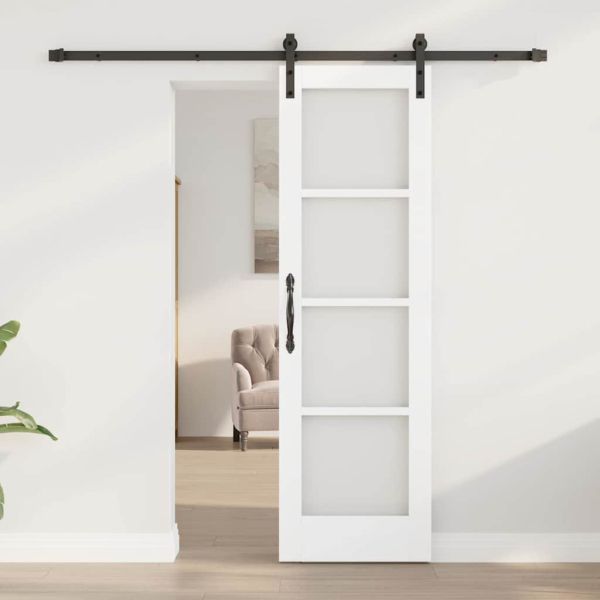 Преплъзваща се врата ORKDAL Бял и черен 61 x 198,5 см