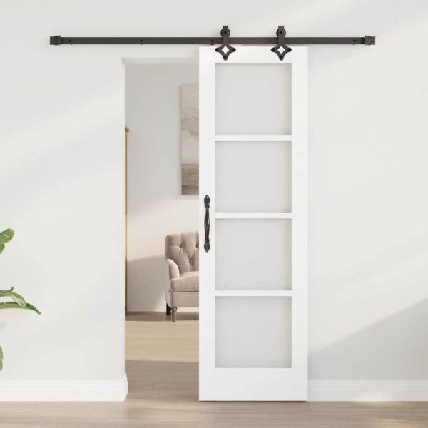 Преплъзваща се врата ORKDAL Бял и черен 61 x 198,5 см