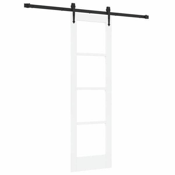 Преплъзваща се врата Бяло 61 x 198,5 см