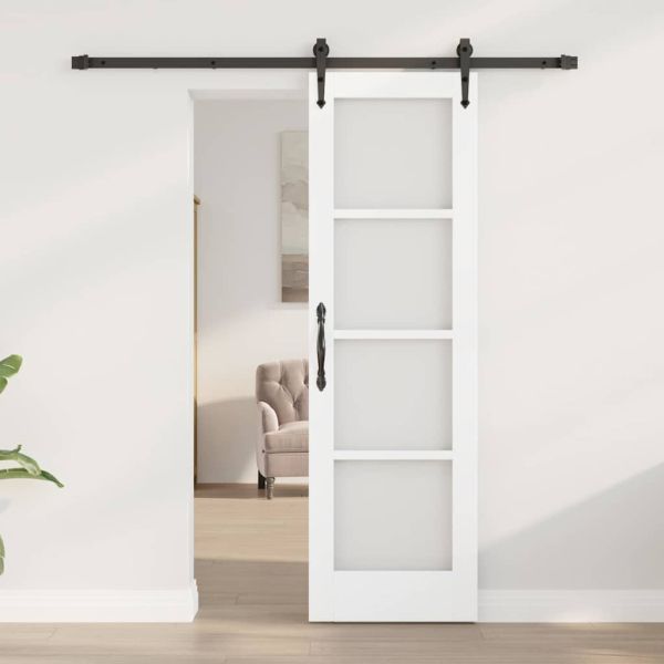 Преплъзваща се врата Бяло 61 x 198,5 см