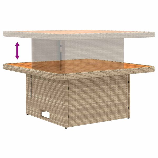 2 Брой Градинен среден диван с таблица, която се повдига