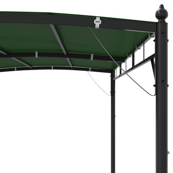 Шатра 3 x 3 x 2,55 m Зелено Тъкан и алуминий 180