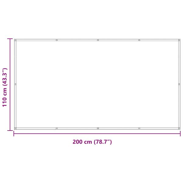 Балконен екран Синьо 110 x 200 см Оксфордска тъкан