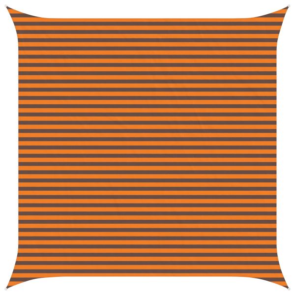 Открит слънцезащитен плат Оранжево и кафяво 4,5 x 4,5 m