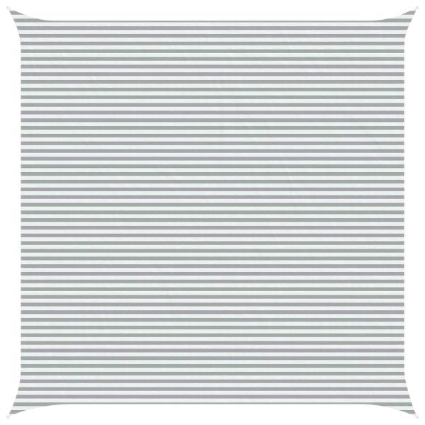 Открит слънцезащитен плат Светлосив и бял 7 x 7 m