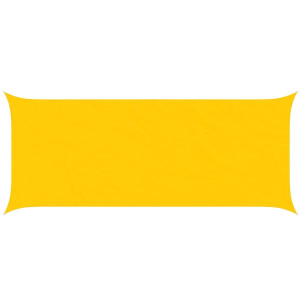 Слънчево платно за сянка Жълто 6 x 2,5 м 100% полиестер Оксфорд