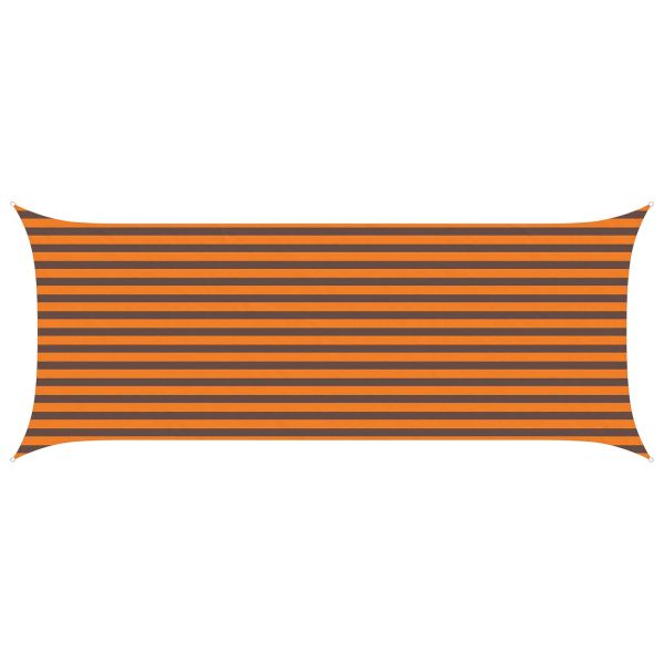 Слънчево платно за сянка Оранжево и кафяво 5 x 2 m