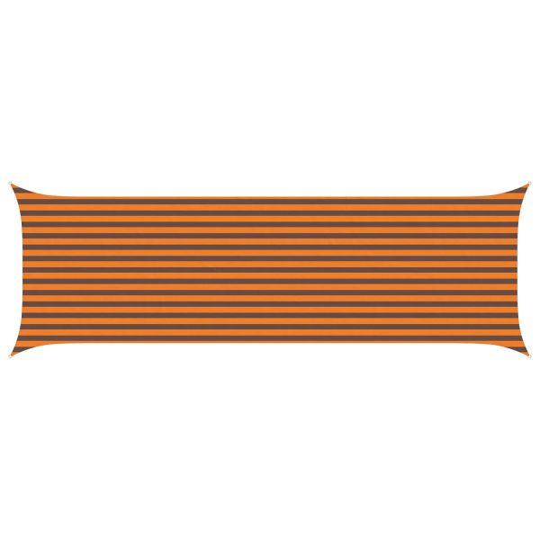 Слънчево платно за сянка Оранжево и кафяво 6 x 2 m