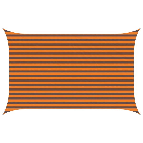 Слънчево платно за сянка Оранжево и кафяво 4 x 2,5 m
