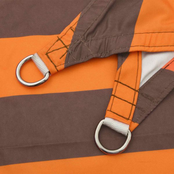 Слънчево платно за сянка Оранжево и кафяво 5 x 3 m