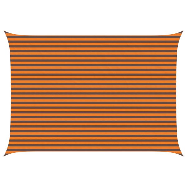 Слънчево платно за сянка Оранжево и кафяво 5 × 3,5 m