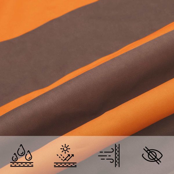 Слънчево платно за сянка Оранжево и кафяво 5 × 3,5 m