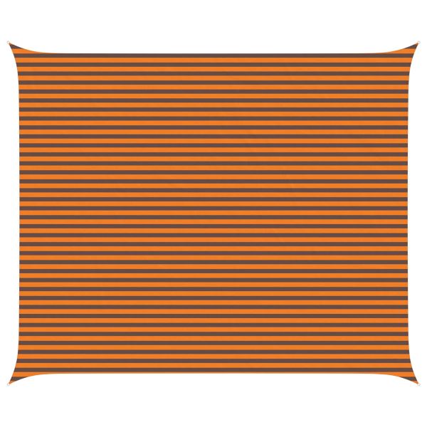 Слънчево платно за сянка Оранжево и кафяво 6 x 5 m