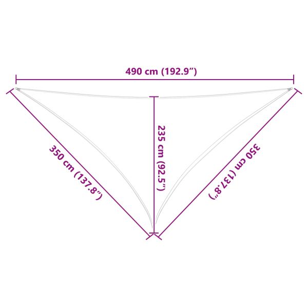 Открит слънцезащитен плат Жълт и бял 3,5 x 3,5 x 4,9 m