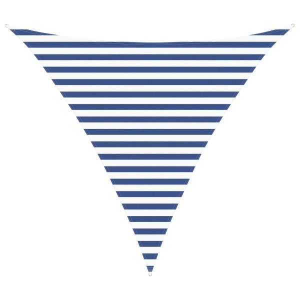 Открит слънцезащитен плат Синьо и бяло 3 x 3 x 3 m