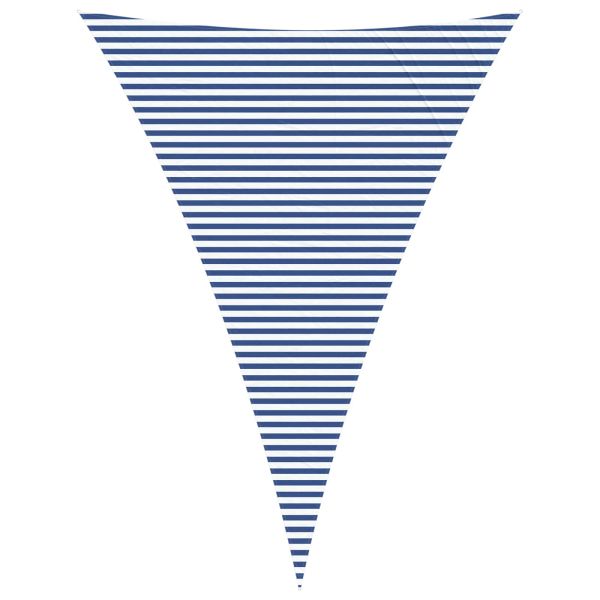 Открит слънцезащитен плат Синьо и бяло 5 x 7 x 7 m