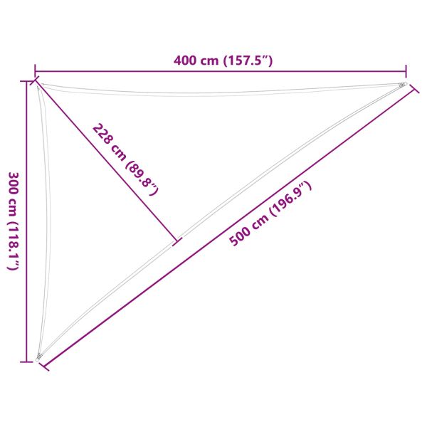 Открит слънцезащитен плат Светлосив и бял 3 x 4 x 5 m