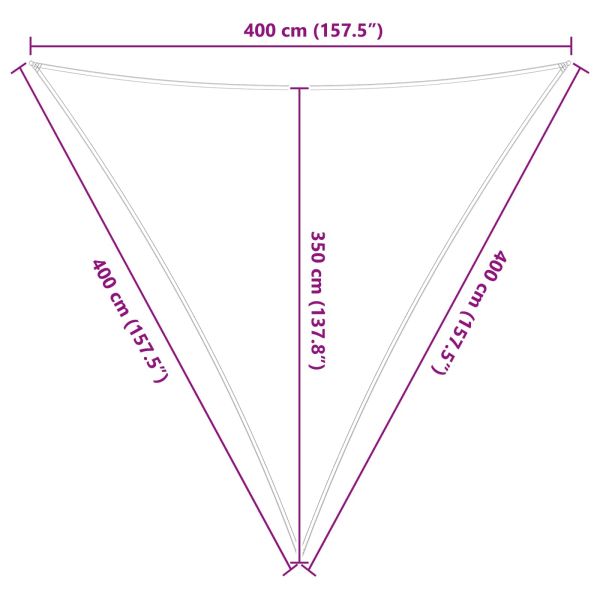 Открит слънцезащитен плат Светлосив и бял 4 x 4 x 4 m
