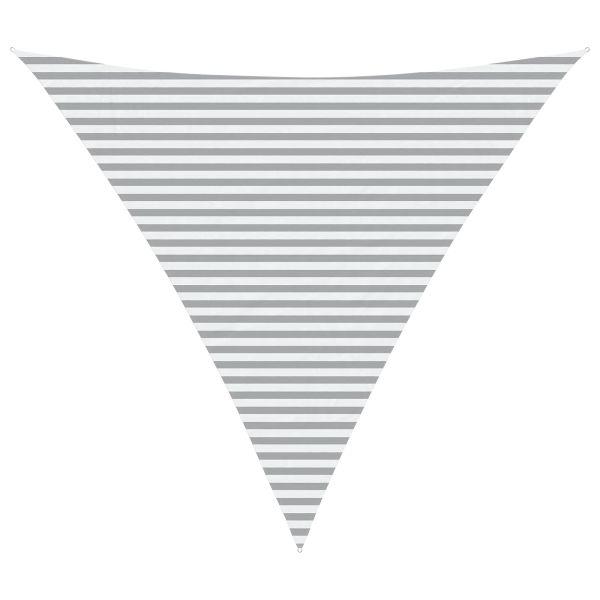 Открит слънцезащитен плат Светлосив и бял 5 x 5 x 5 m