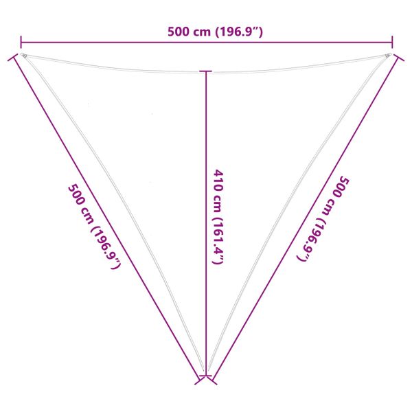 Открит слънцезащитен плат Светлосив и бял 5 x 5 x 5 m