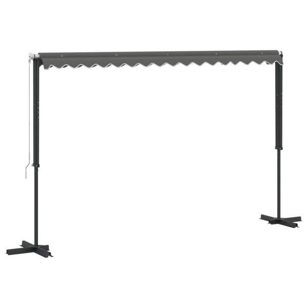 Самостоятелен сенник Сиво 4 × 3 m Полиестер